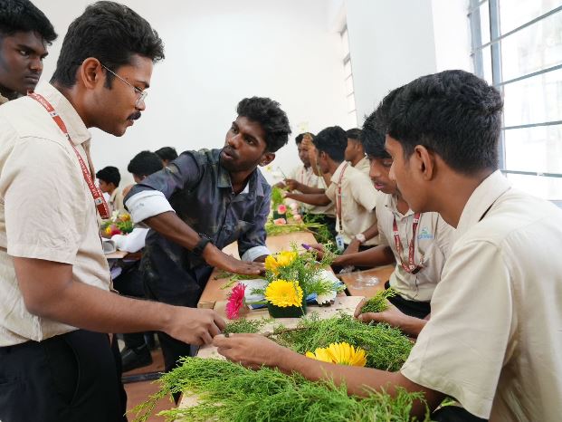 Blooming Creativity: AJK College's Floral Workshop1
